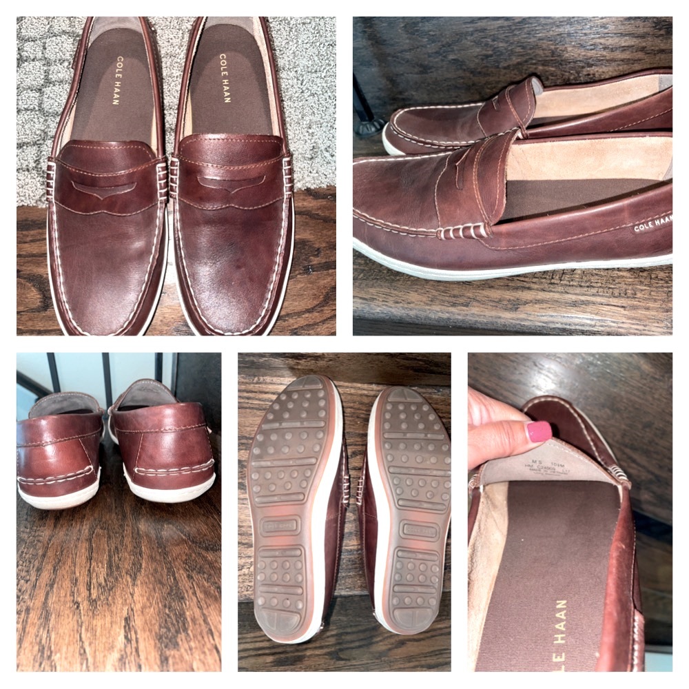 Men’s Cole Haan boat shoes/loafers size 10.5, worn 1 time!
